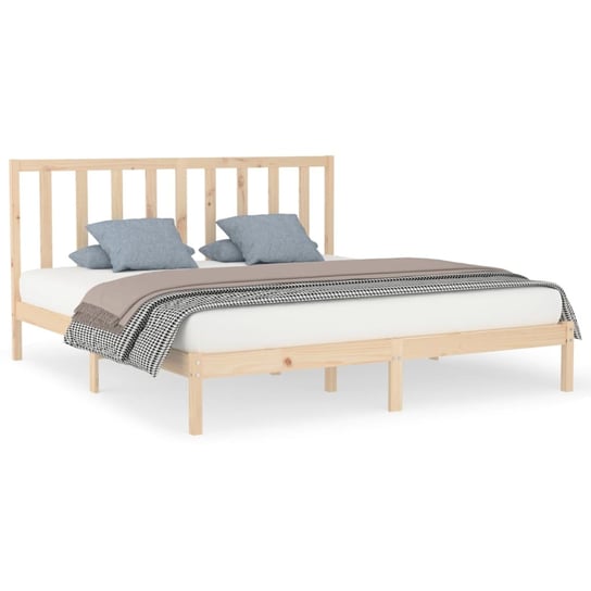 Rama łóżka drewniana, 205,5 x 186 x 100 cm, sosnow Inna marka