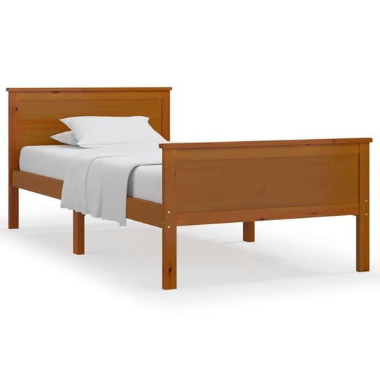 Rama łóżka drewniana, 208x108x77 cm, kolor: miodow Inna marka