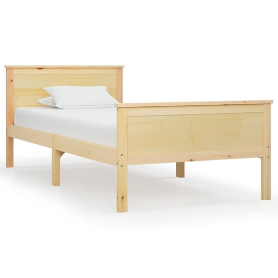 Rama łóżka drewniana 208x108x77 cm, sosna Inna marka