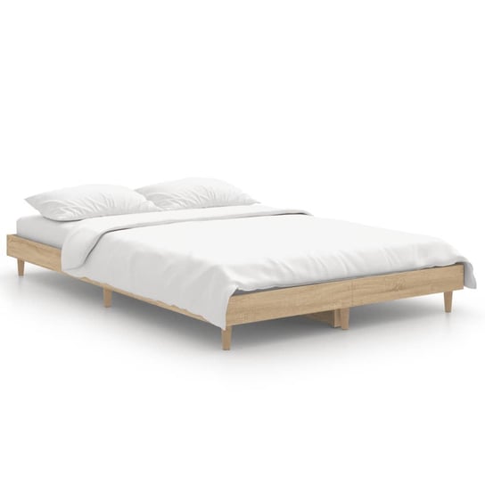 Rama łóżka drewniana dąb sonoma, 193x123x20 cm Inna marka