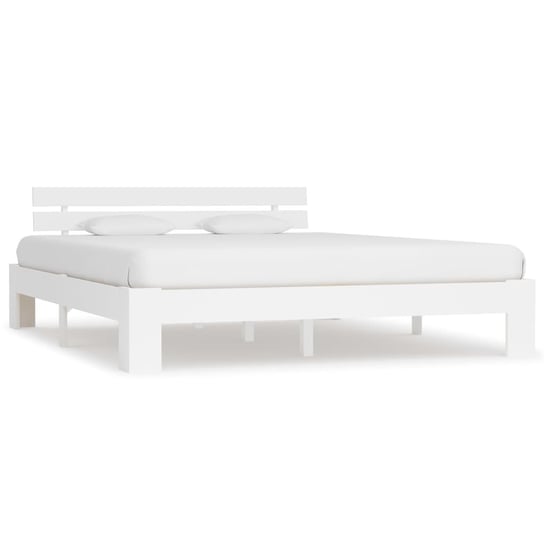 Rama łóżka drewniana sosnowa 160x200cm, biała Inna marka
