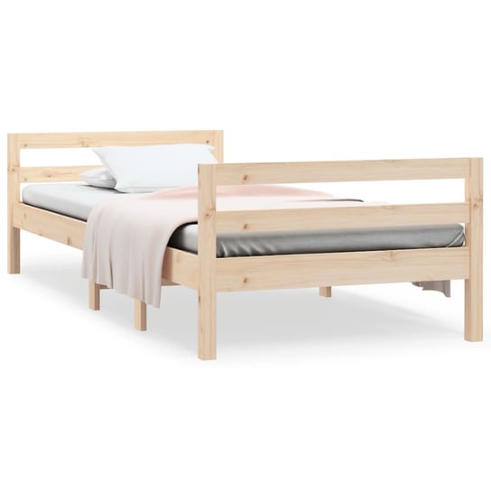 Rama łóżka drewniana sosnowa 195,5 x 95,5 x 52,5 c Inna marka