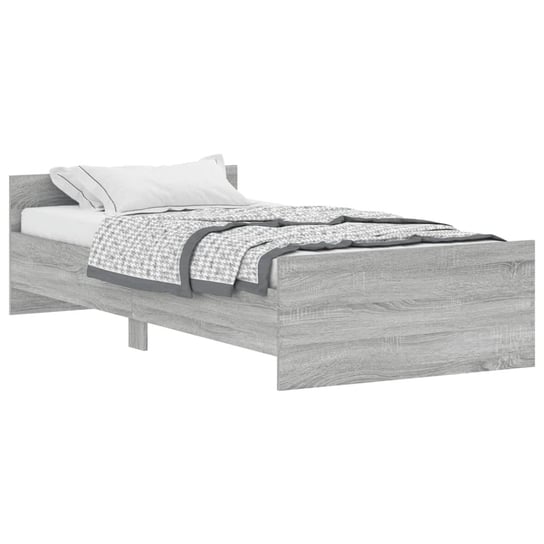 Rama łóżka drewnopochodna 203x103x50cm, szary dąb Inna marka