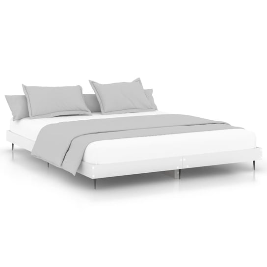 Rama łóżka drewnopochodna 203x183x20 cm, kolor bia Inna marka