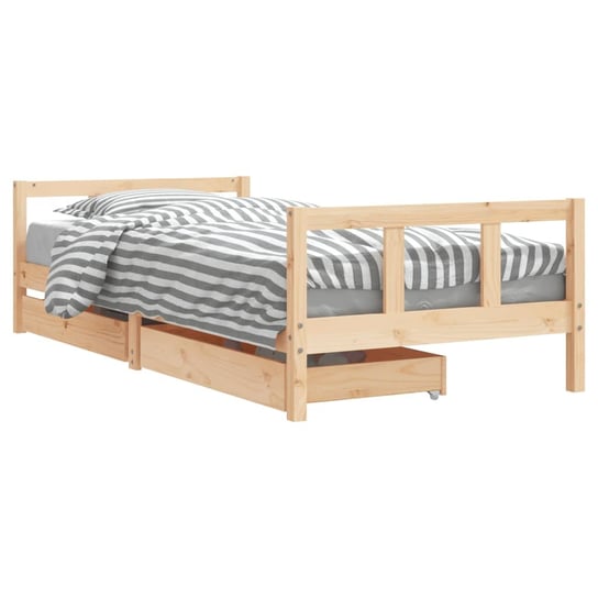 Rama łóżka dziecięcego Lite drewno sosnowe 205,5x9 / AAALOE Zakito
