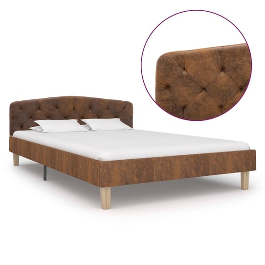 Rama łóżka klasyczna 120x200 brązowa Zakito Europe