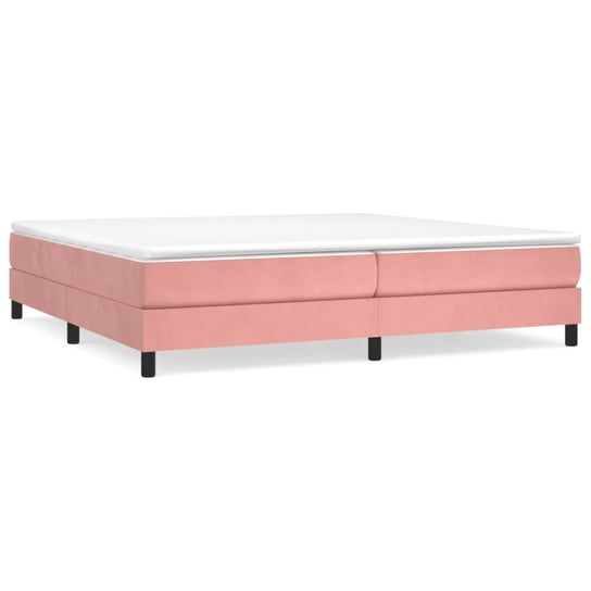 Rama łóżka kontynentalnego aksamit różowa 203x200x Inna marka