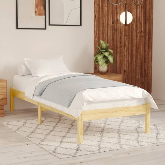 Rama łóżka, lite drewno sosnowe, VidaXL, 100x200 cm vidaXL