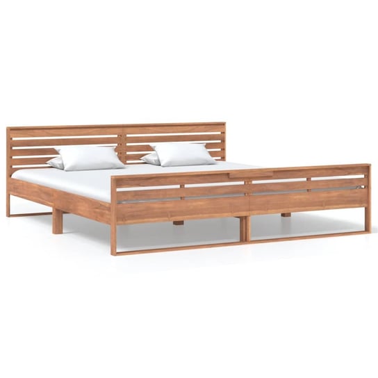 Rama łóżka, lite drewno tekowe, VidaXL, 200x200 cm vidaXL