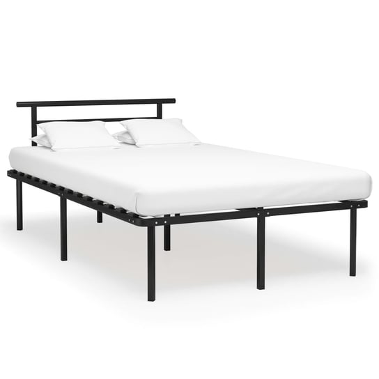 Rama łóżka metalowa, 120x200 cm, czarna Inna marka