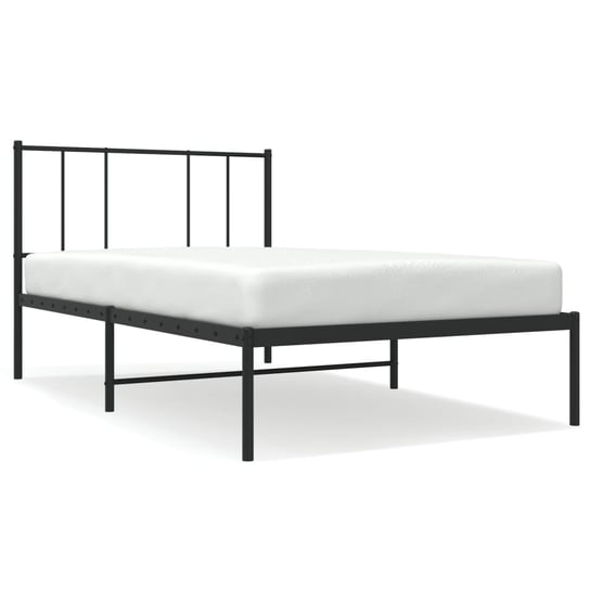Rama łóżka metalowa, czarna, 196x95x90 cm Inna marka