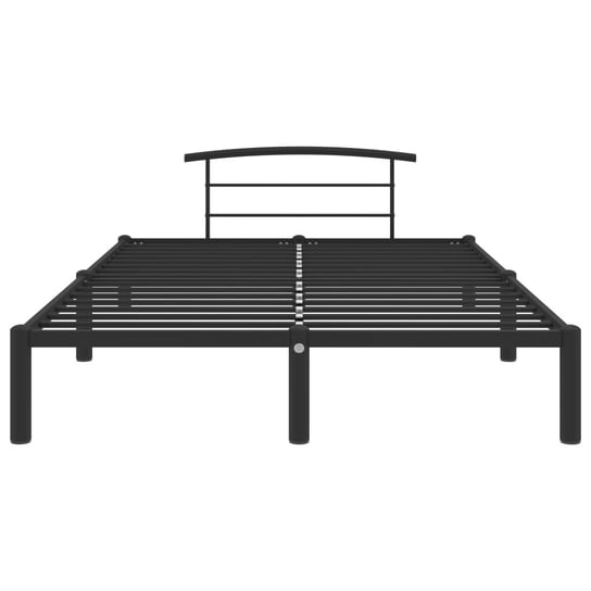 Rama łóżka metalowa w kolorze czarnym, 160 x 200 cm Shumee