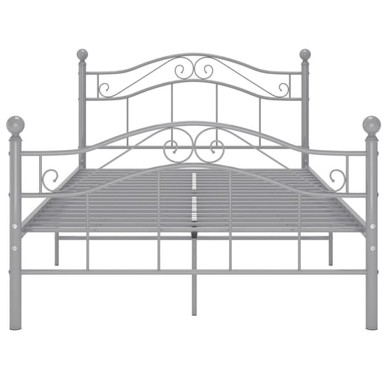 Rama łóżka metalowa w kolorze szarym, 120 x 200 cm Shumee