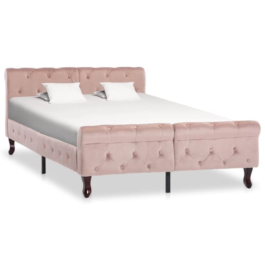 Rama łóżka różowa, 120x200 vidaXL