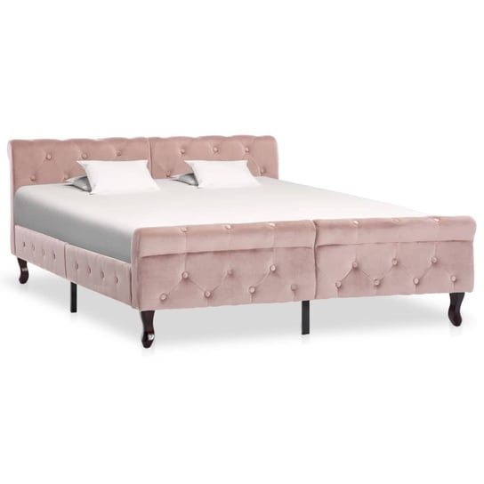 Rama łóżka różowa, 140x200 vidaXL