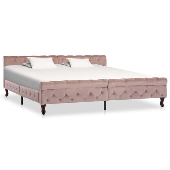 Rama łóżka różowa, 200x200 vidaXL