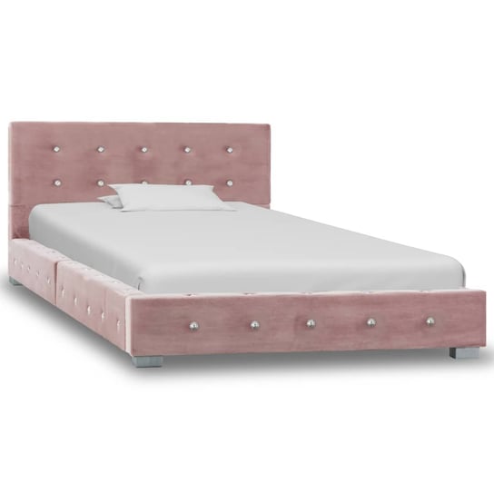 Rama łóżka różowa, 90x200 vidaXL