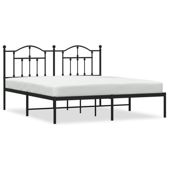 Rama łóżka stalowa 160x200 cm czarna Zakito Europe