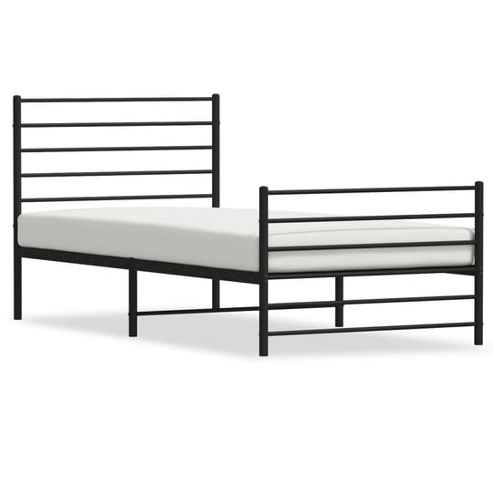 Rama łóżka stalowa 196x95x90 czarna / AAALOE Inna marka