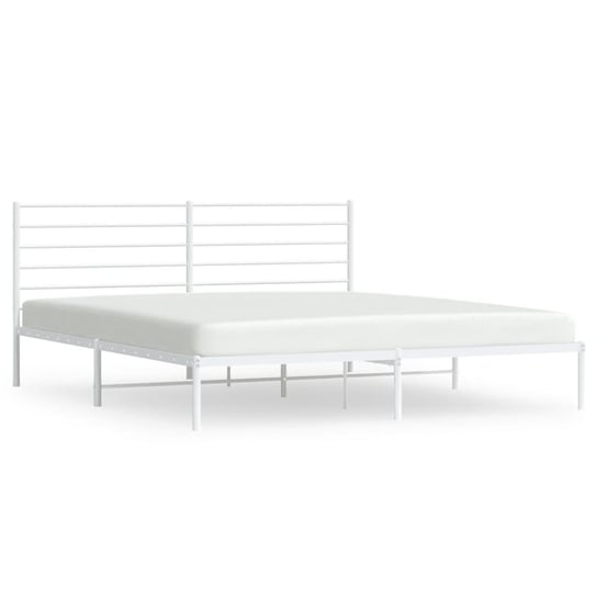 Rama łóżka stalowa biała 207x206x90cm Inna marka