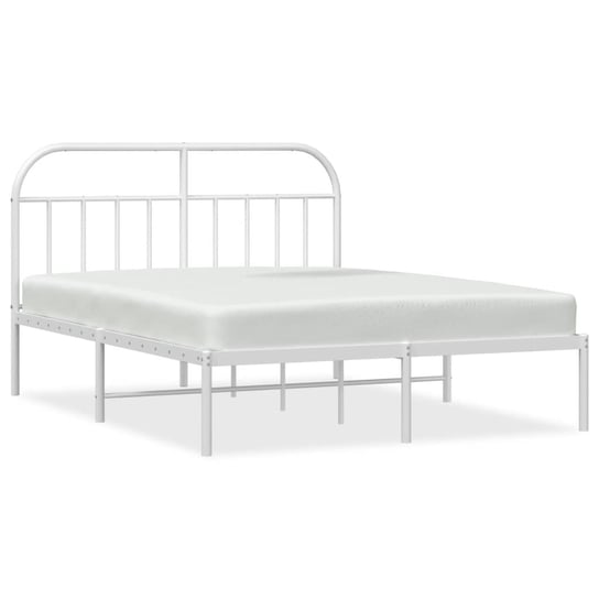 Rama łóżka stalowa, klasyczny design, biały, 219x1 Inna marka
