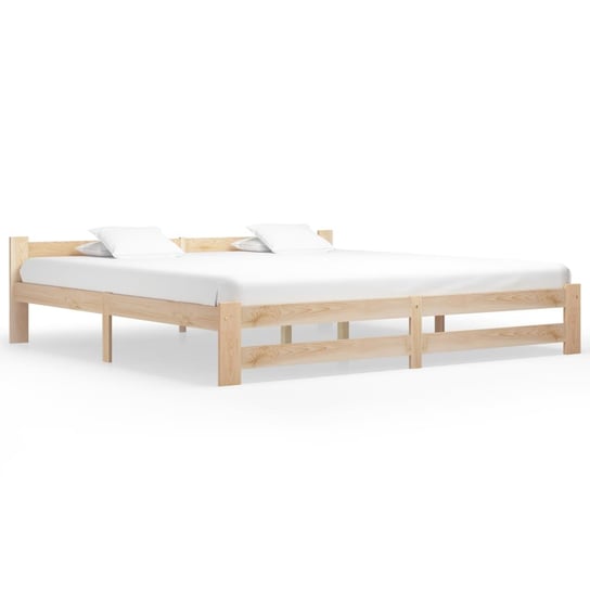Rama łóżka z drewna sosnowego 204x207x55 cm / AAALOE Inna marka