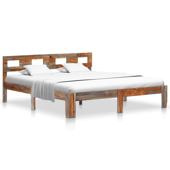 Rama łóżka z litego drewna sheesham, 140x200 vidaXL