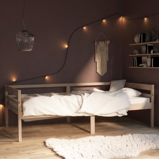 Rama łóżka, z Litego Drewna Sosnowego, VidaXL, 90x200 cm vidaXL