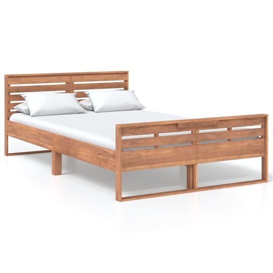 Rama łóżka, z litego drewna tekowego, VidaXL, 120x200 cm vidaXL