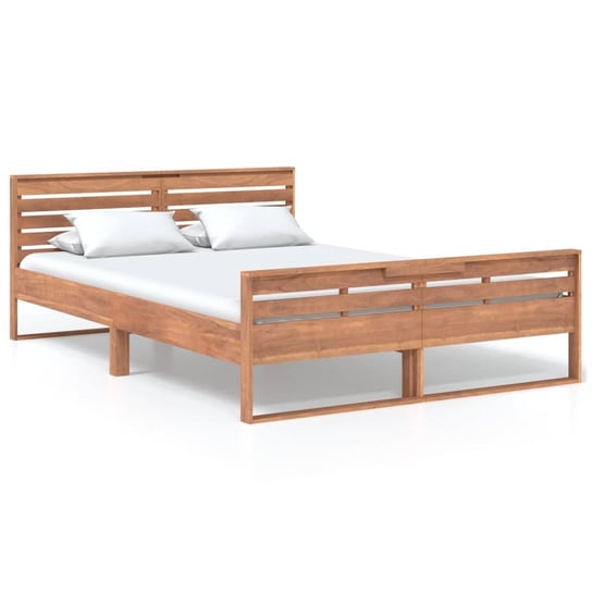 Rama łóżka, z litego drewna tekowego, VidaXL, 140x200 cm vidaXL