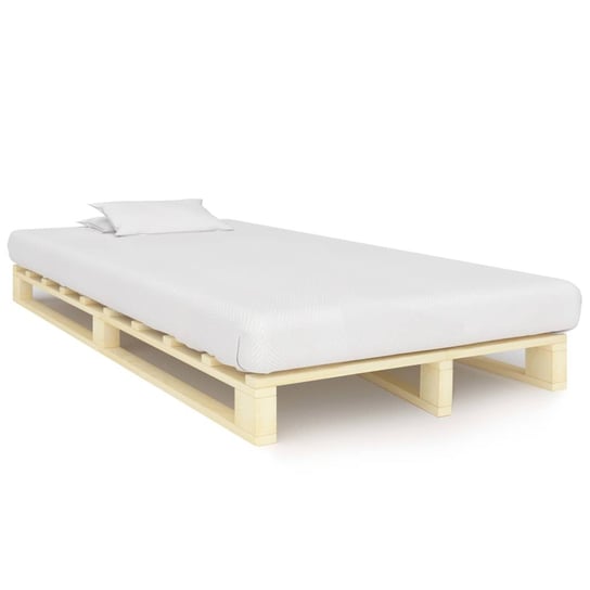 Rama łóżka z palet 120x200 cm, naturalny kolor Inna marka