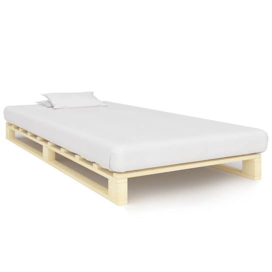 Rama łóżka z palet, 200x90x14 cm, naturalna Inna marka