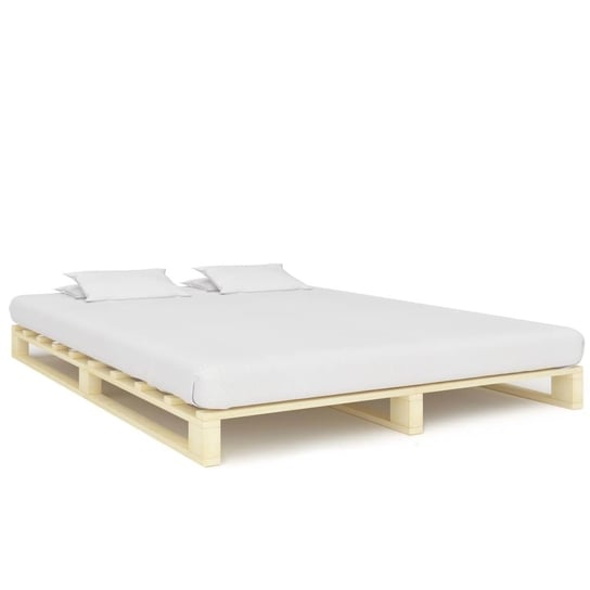 Rama łóżka z palet brązowa, 200x200 vidaXL