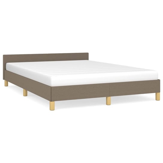 Rama łóżka z zagłówkiem, 203x146x50 cm, szarobrązo / AAALOE Inna marka