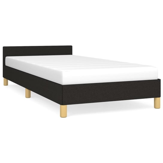 Rama łóżka z zagłówkiem, 203x83x50 cm, czarny Inna marka