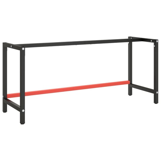 Rama stołu roboczego 180x57x79 cm, czarno-czerwona Zakito