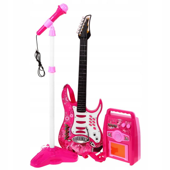 Ramiz, gitara elektryczna dla dzieci, różowa RAMIZ