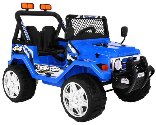 Ramiz, pojazd na akumulator Jeep Raptor, niebieski RAMIZ