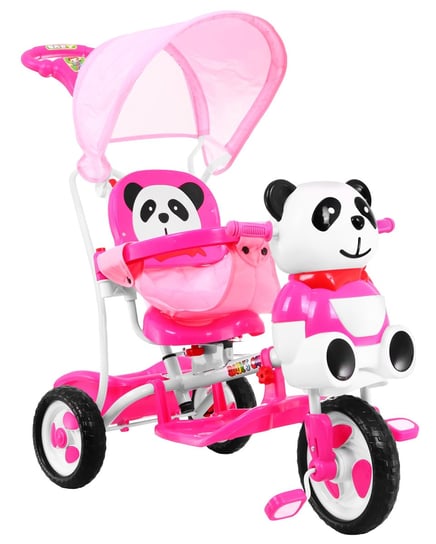Ramiz, rowerek trójkołowy Panda, różowy RAMIZ