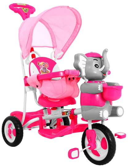 Ramiz, rowerek trójkołowy Słoń, różowy RAMIZ