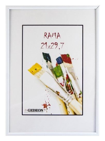 Ramka 15 x 21 cm  plastik biała GEDEON