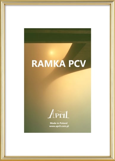 Ramka 15x21 (A5) PCV złota, półbłysk (RA19) April