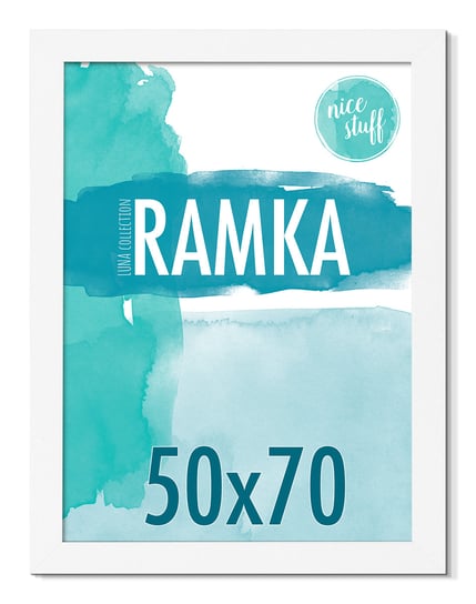 Ramka 50x70 B2 ramka na zdjęcia 50x70 ramki na zdjęcie biała MDF foto rama Nice Stuff