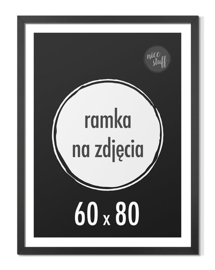 Ramka 60x80 cm Ramki 80x60 czarna foto rama Nice Stuff