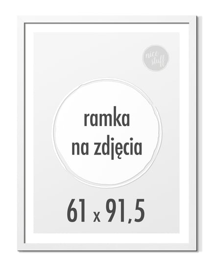 Ramka 61x91,5 cm na plakaty Ramki 91,5x61 Biała Nice Stuff