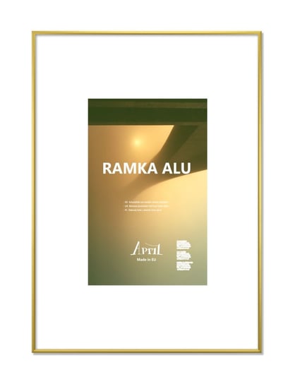 Ramka ALU A4 złota (RA20) April