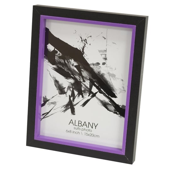 Ramka do zdjęć DUWEN Alba, czarno-fioletowa, 18x23 cm Duwen