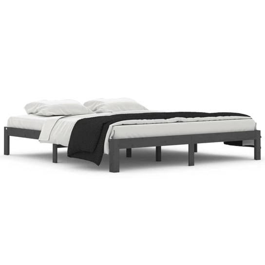 Ramka łóżka drewniana premium 180x200 szara Zakito Europe