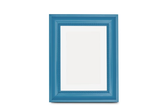 Ramka MYRMUS niebieski, 13x18, drewno sosnowe/szkło Konsimo