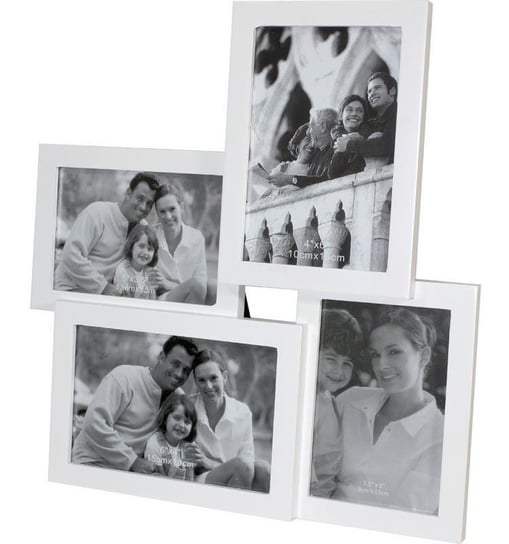 Ramka na 4 zdjęcia, biała, 31x30 cm Art-Pol